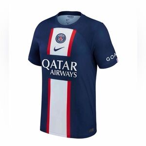 Nike Men's Blue and White PSG Messi Jersey